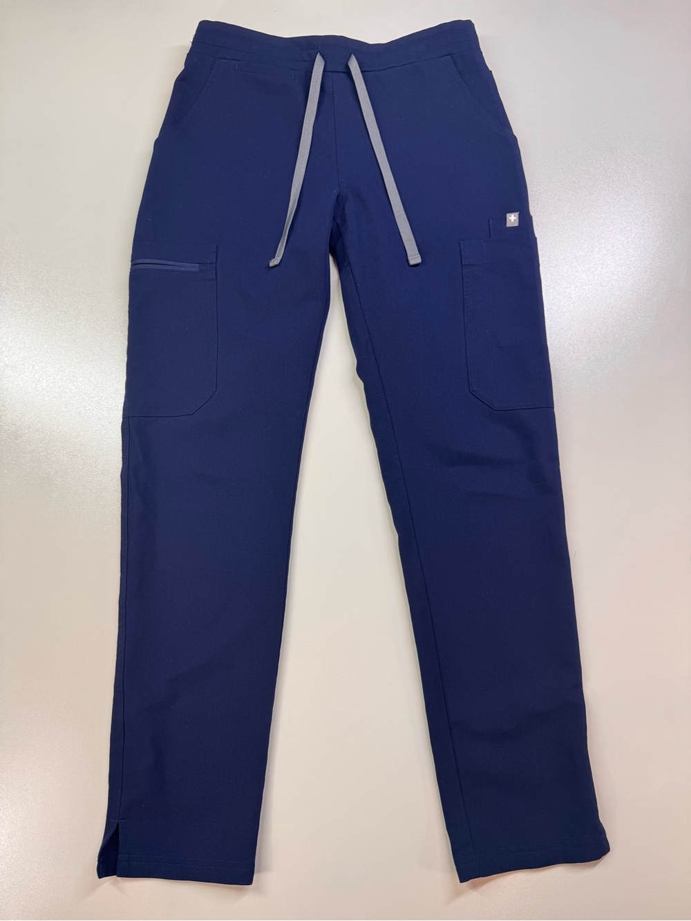 FIGS Technical Collection Women’s Scrub Pants XXS Petite Navy Blue Cargo
